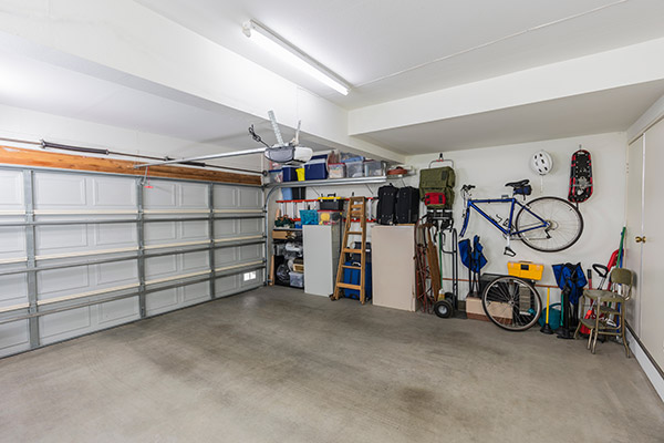 multipurpose garage that is organized and clean