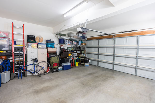 decluttering a garage