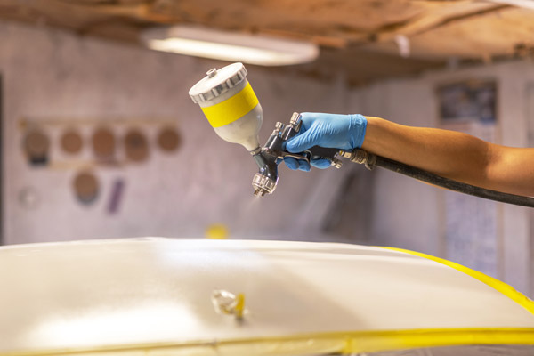 removing spray paint from your garage door